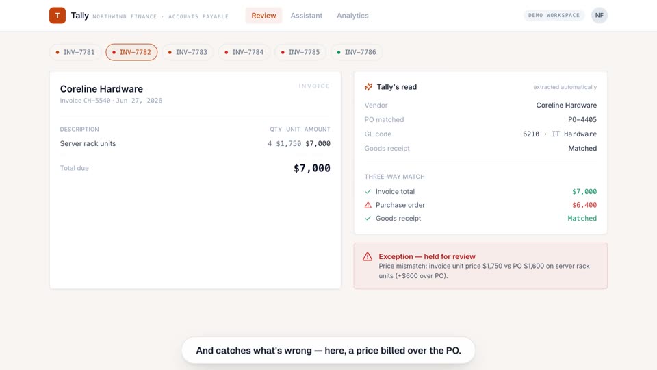 Payables Agent demo